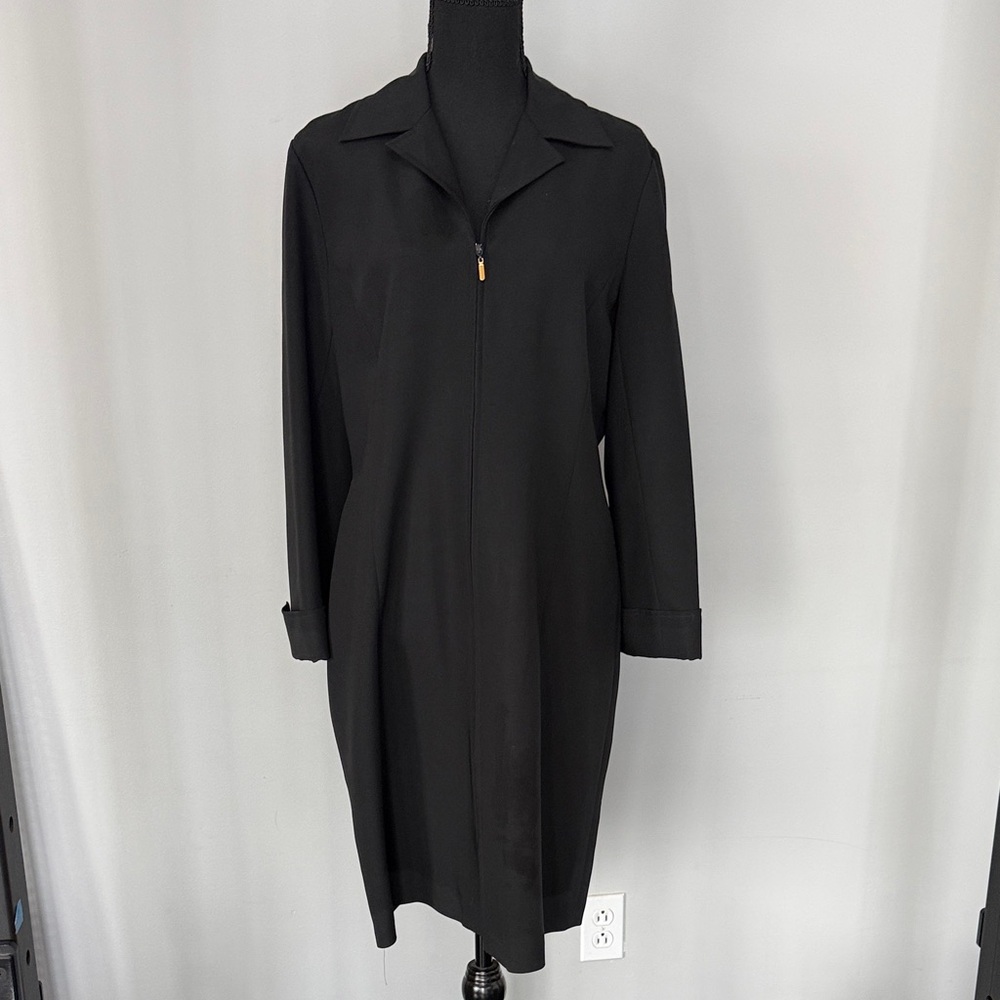 PETITE Elegant Black Long Sleeve Dress 14P